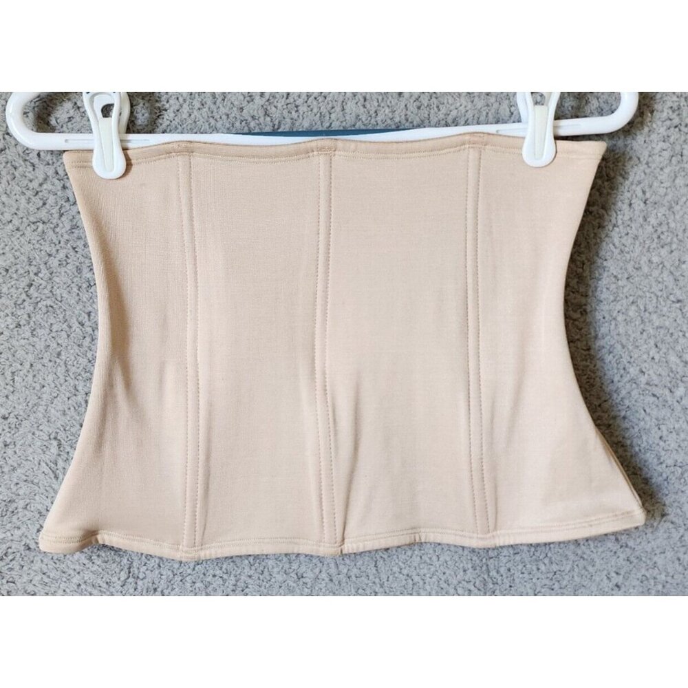 Cabernet Women's Corset Girdle Full Length Boning Hook Eye Close Beige Size 3XL